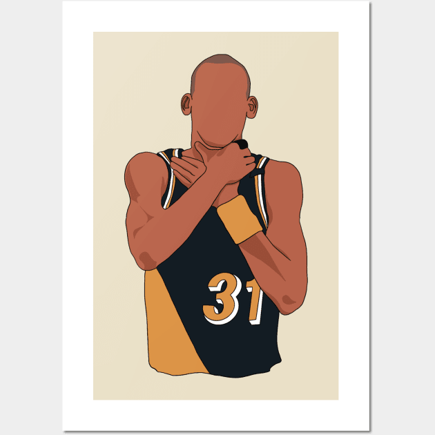 Reggie Miller Choke Wall Art by maddude